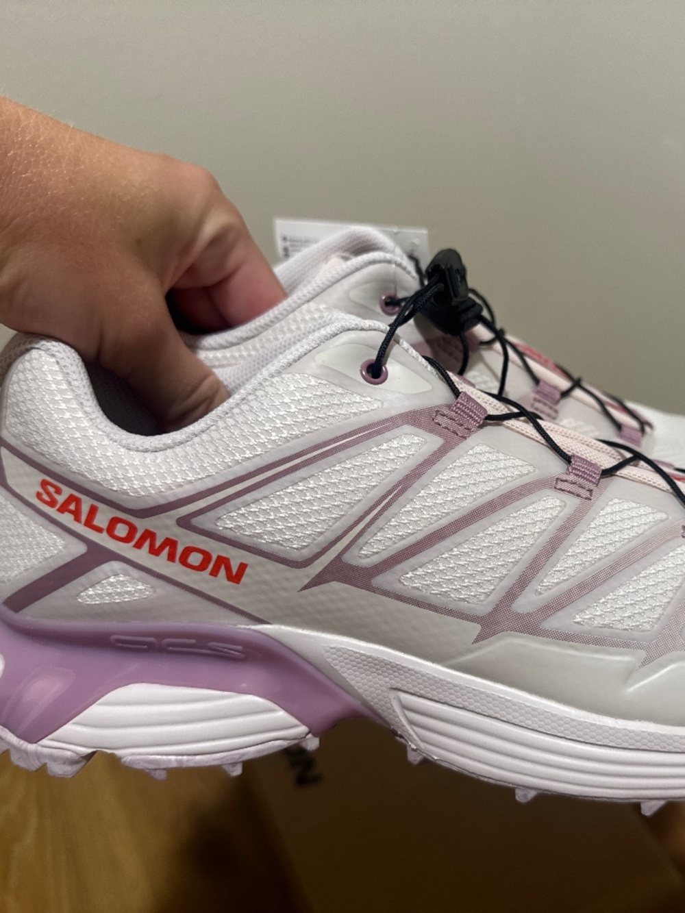 Salomon XT-6 pathway 2 nostalgia white & purple sneakers size 9 women’s